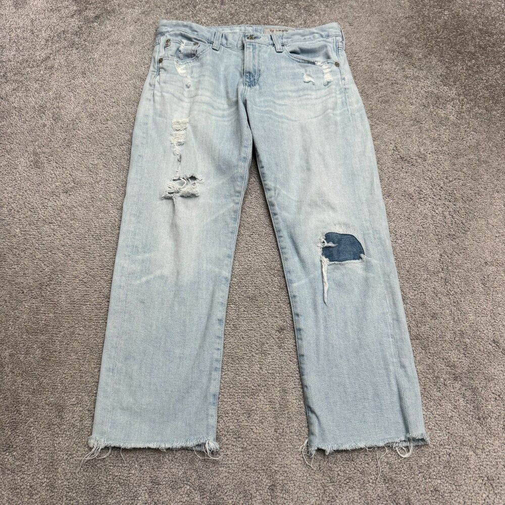 AG Adriano Goldschmied The Ex-Boyfriend Slim Denim Jeans Women 26R Distressed